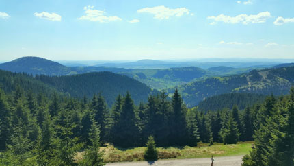 Rennsteig uitzicht onderweg