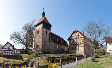 Kerkje in de buurt van Treffurt